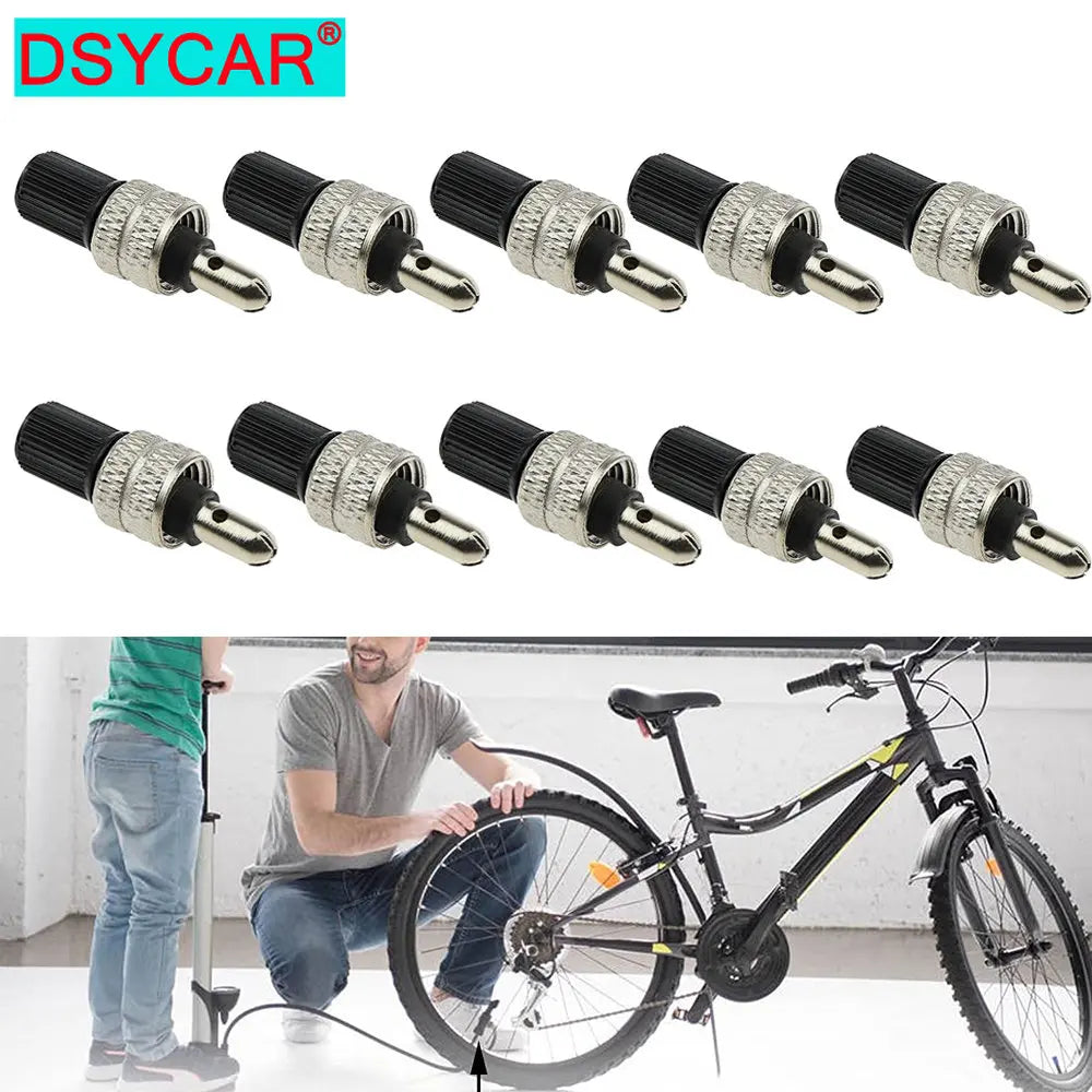 10Pcs Bike Valve Core Set, Bicycle Bike Dunlop