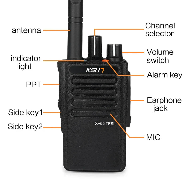 Mini Walkie Talkie Long Range Professional With Antenna