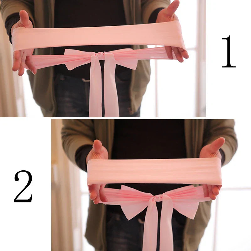 10pcs/50pcs Satin Spandex Chair Bow Band Ribbon Chair