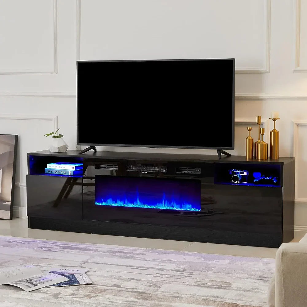 Fireplace TV Stand with 36" Electric Fireplace, LED