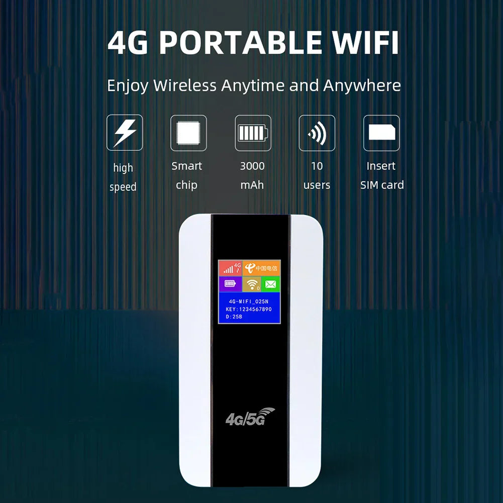 Portable 5G Mifi Router 4G LTE WiFi Repeater