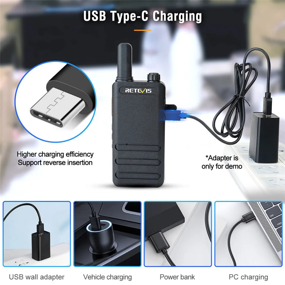 15mm Ultra-thin Mini Walkie Talkie Retevis RT622P Type