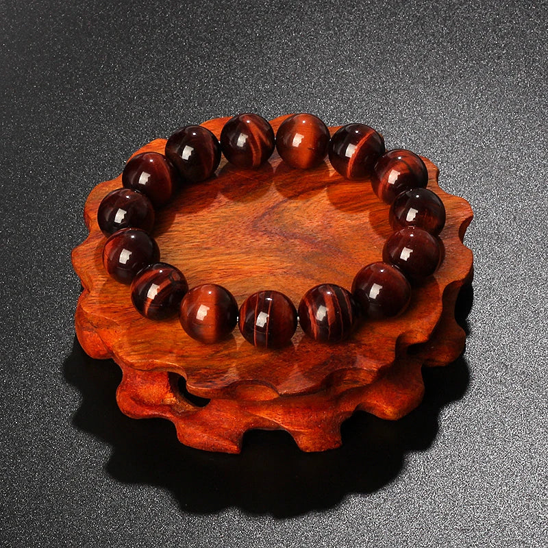 Original Lightning Red Tiger Eye Bracelets Men 6-16mm