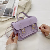 DIY Leather Cambridge Bag Handmade Sewing Women Crossbody