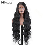 MIRACLE Synthetic Lace Front Wigs For Women Long