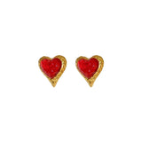 Water Drop Circle Earings Temperament Retro Heart Round