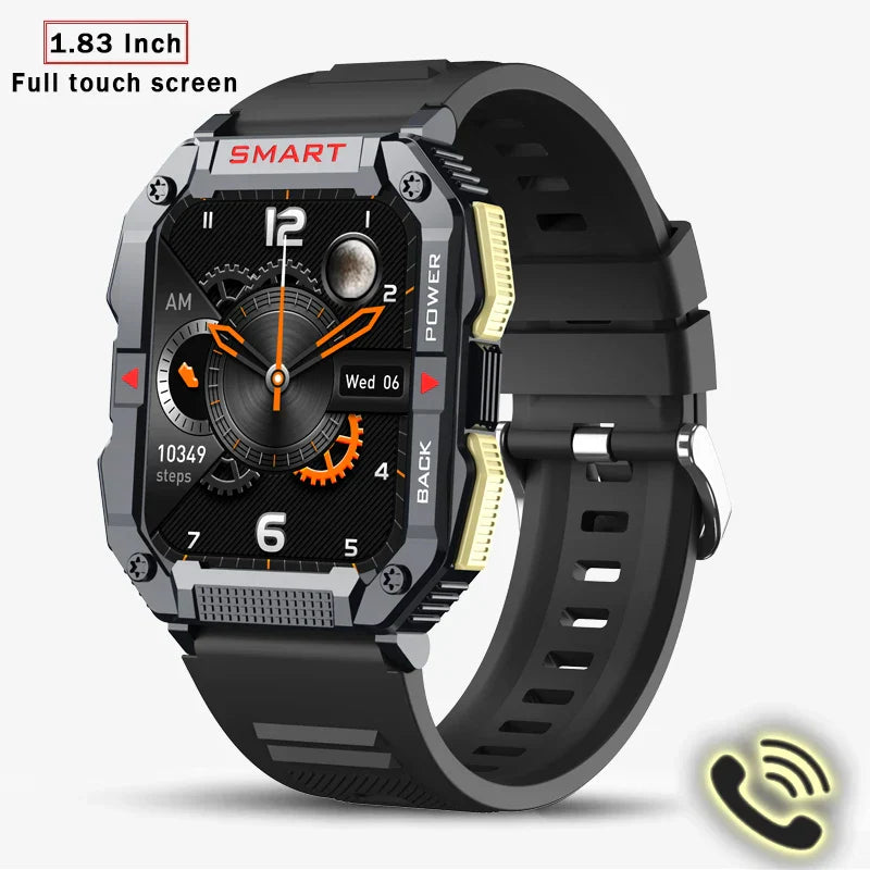 GPS Military Smart Watch Men Carbon Black Ultra