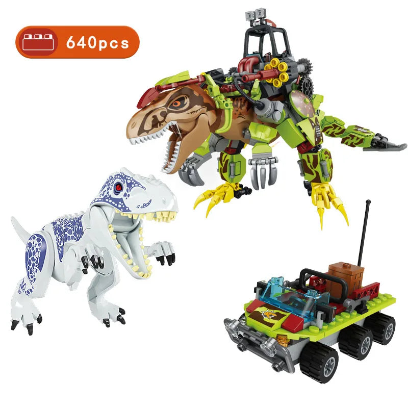 Jurassic Dinosaurs World Animal Park Blocks Building Brick