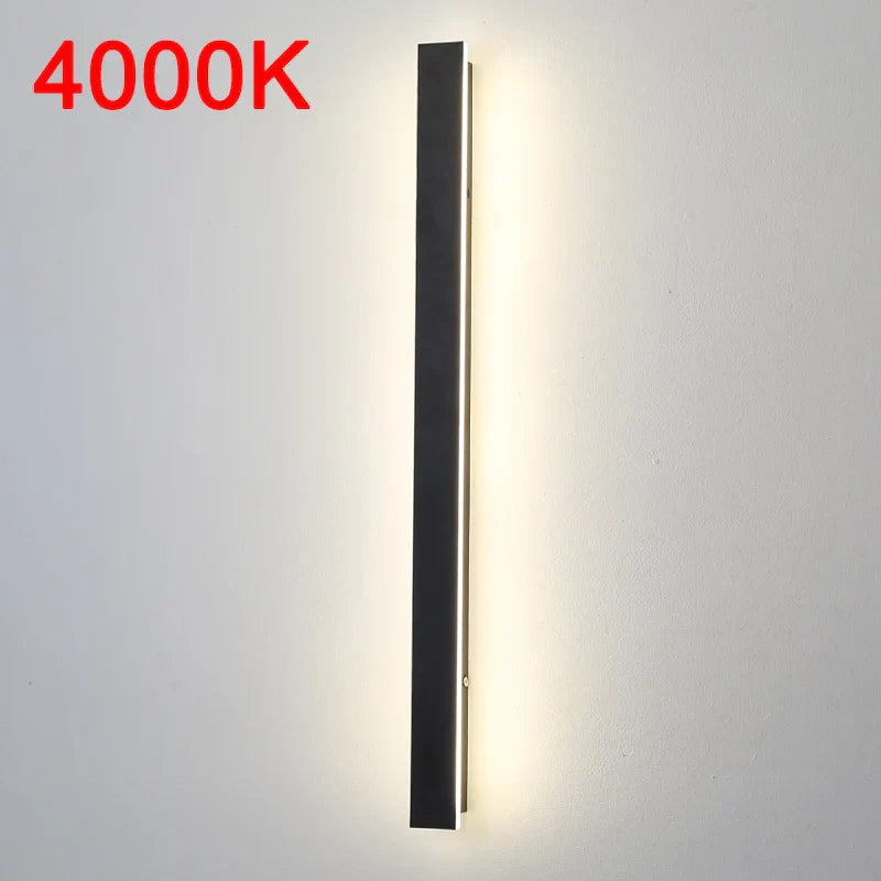 Modern Waterproof LED Outdoor Wall Lamp Long Strip