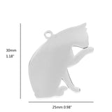 10pcs I Love My Cat Dog Animals Stainless