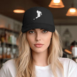 Player Billiards Ball Black Dad Hat Fashion Mesh