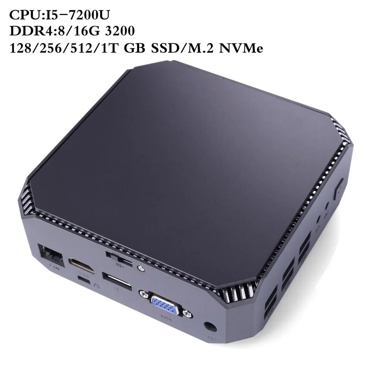 Mini PC Intel Core i5-7200U Up to 3.1GHz