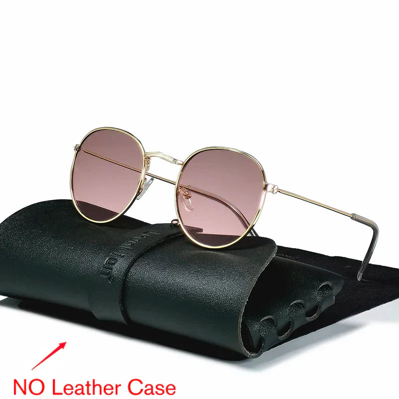 LeonLion 2023 Round Retro Sunglasses Men Round Vintage