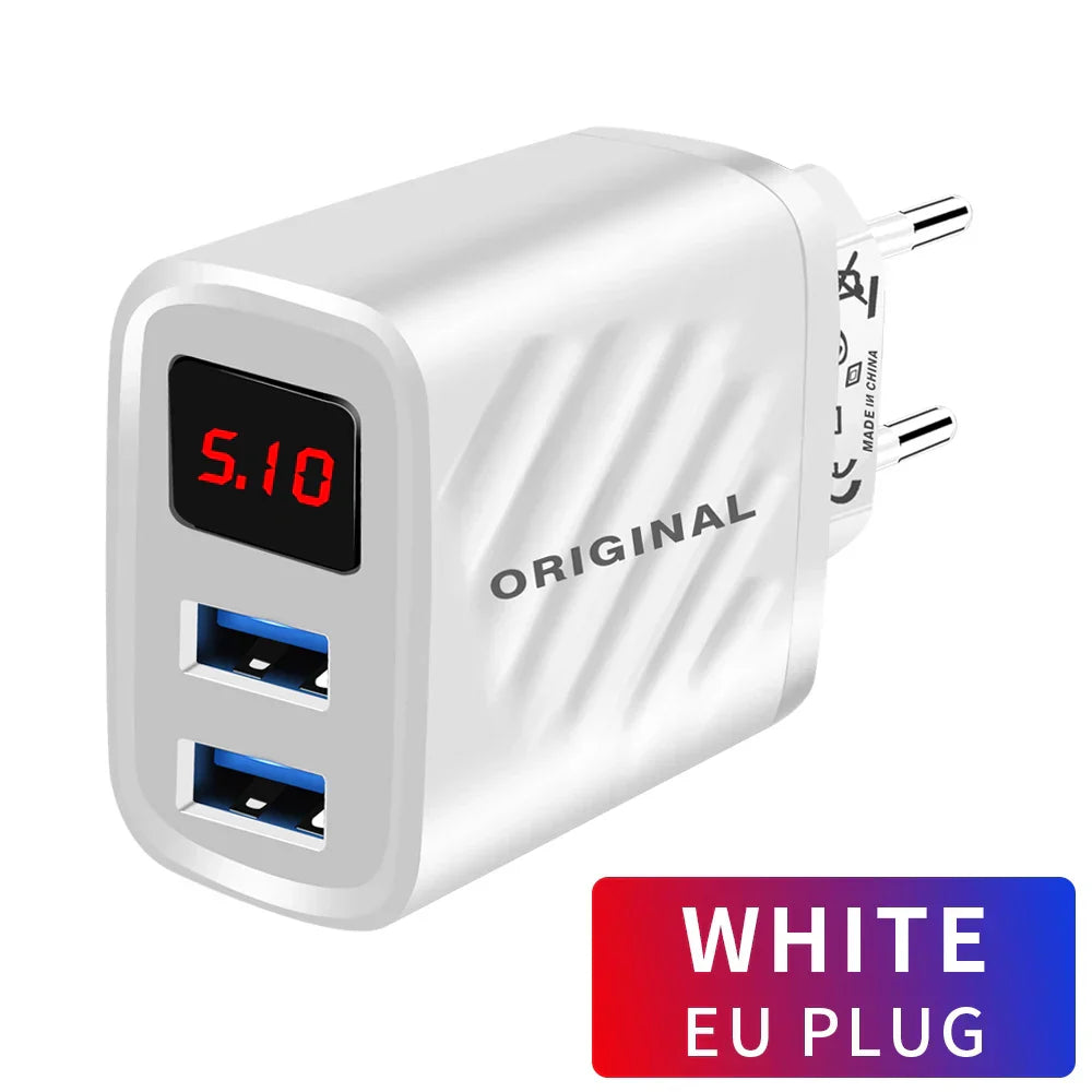 Dual USB Charger 20W Mobile Phone Charger Fast