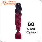 6 Pcs 24" Jumbo Synthetic Braids Hair Extensions