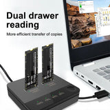 USB 3.1 M.2 SATA NGFF Dual-Bay SSD Enclosure
