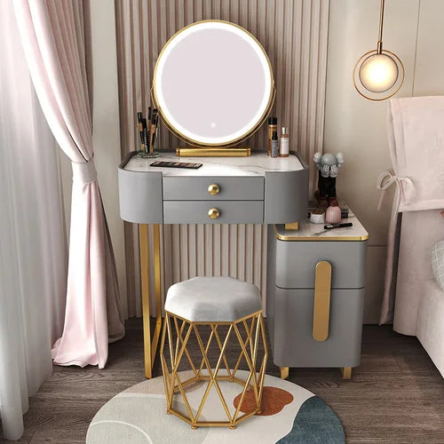 Classic Dressing Table Modern Organizers Mirror Vanity Storage