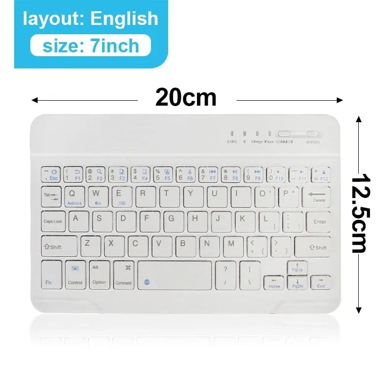 Wireless Bluetooth Keyboard 10inch Backlit Keyboard Backlight Touchpad