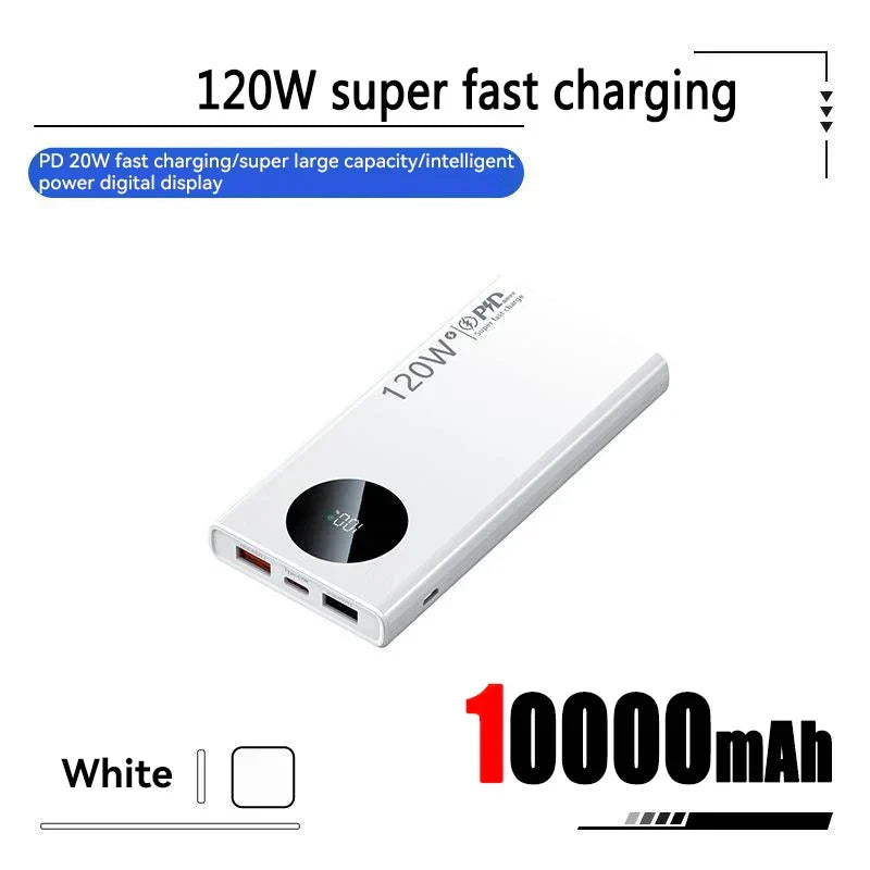 50000mAh Sufficient Capacity Power Bank 120W Super Fast