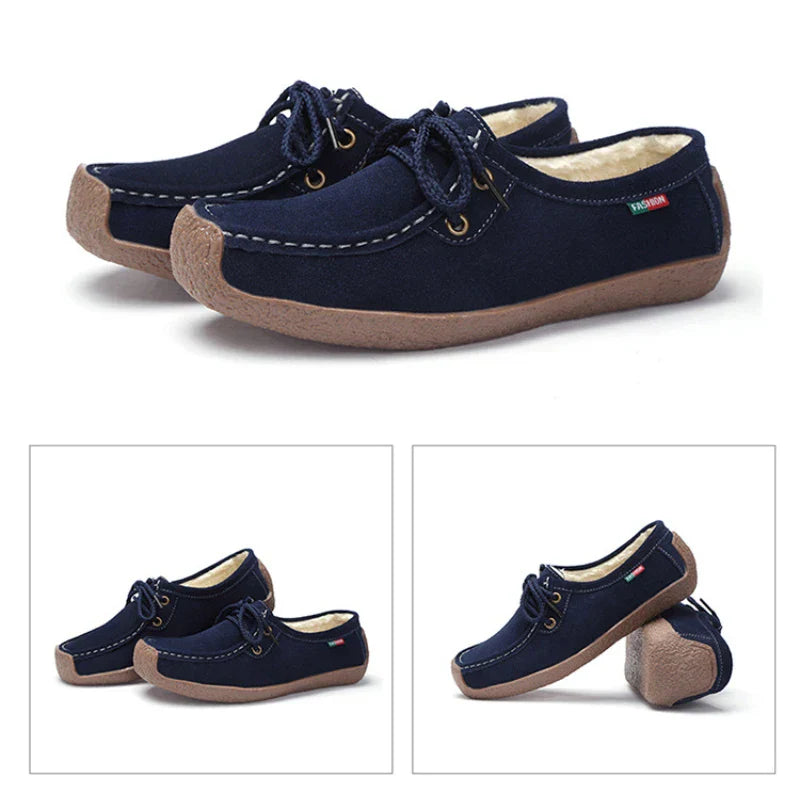 New Arrival Women Casual Shoes 2023 Suede Leather