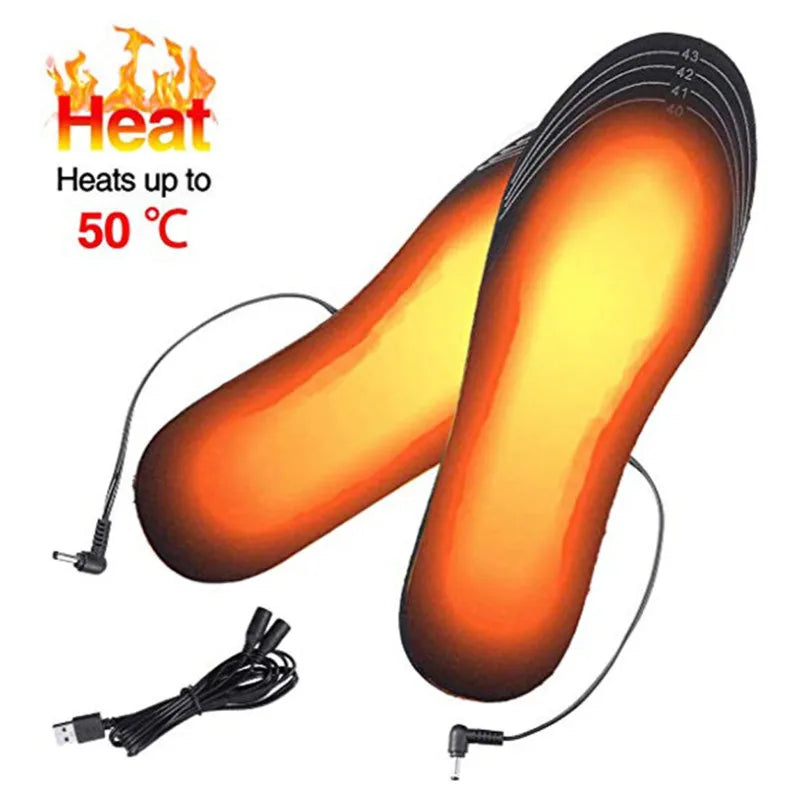 2022 New USB Heated Shoe Insoles Feet Warm