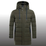 Winter Thick Warm Jacket Men Oversized Long Cotton