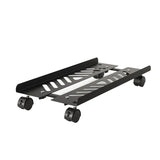 Mobile Metal Computer Tower Stand Width Adjustable Gaming