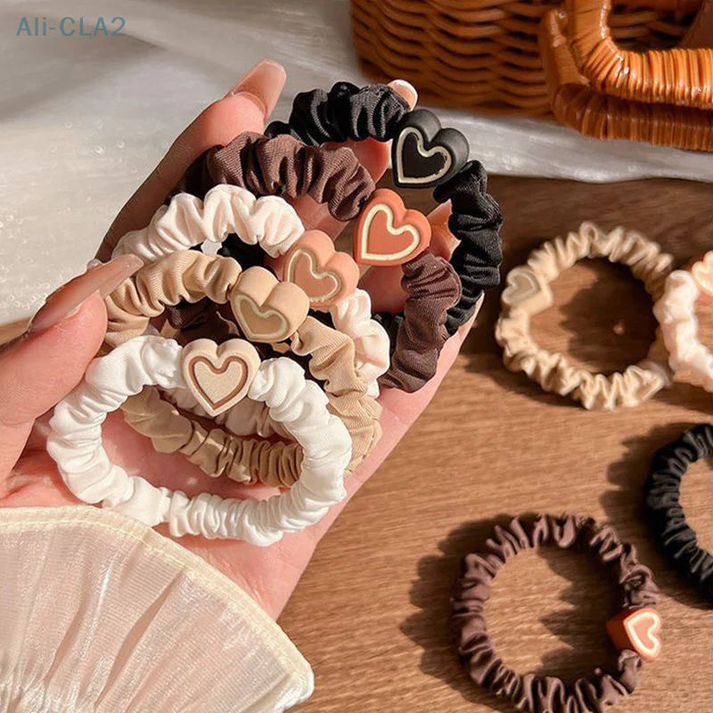 1PC New Korean Style Love Hair Ties Cute