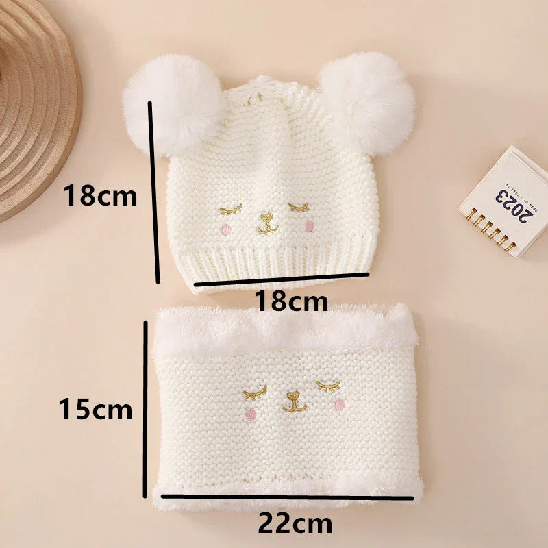 Suefunskry Baby Girl Winter Warm Beanie Hat Soft