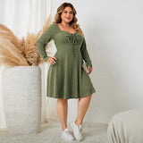 3XL 4XL V-neck Sexy Autumn Plus Size Women