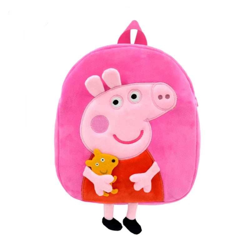 Peppa Pig Child Plush Backpack George Kindergarten Backpack