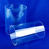 110~160mm Transparent Clear Plexiglass Pipe Home Decoration Stress