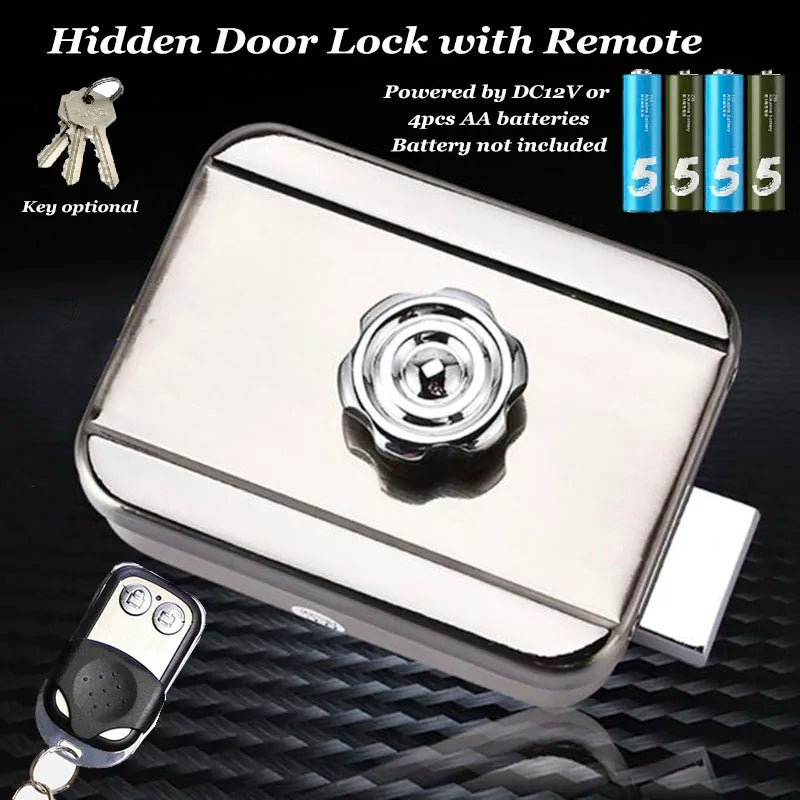 AA Battery Driven Remote Control Electric Lock Hidden