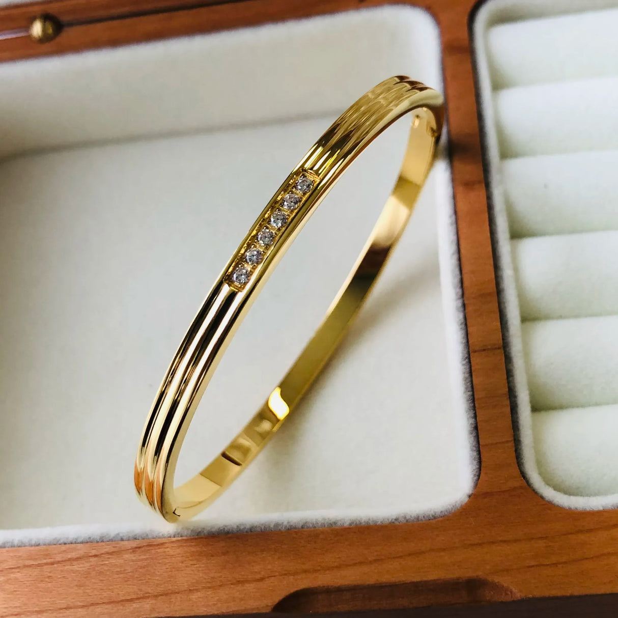 Fashion Punk Gold Color Bangles for Women Trendy