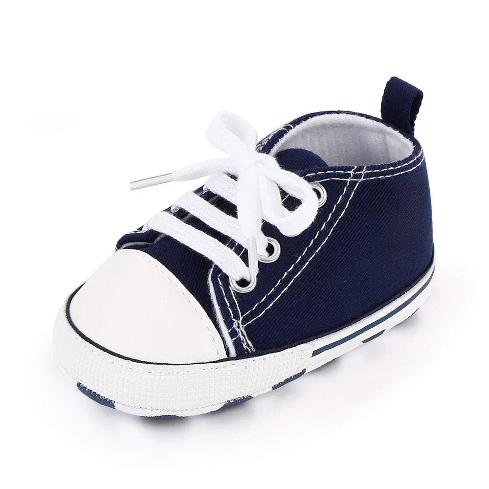 Baby Canvas Classic Sneakers Newborn Print Star Sports
