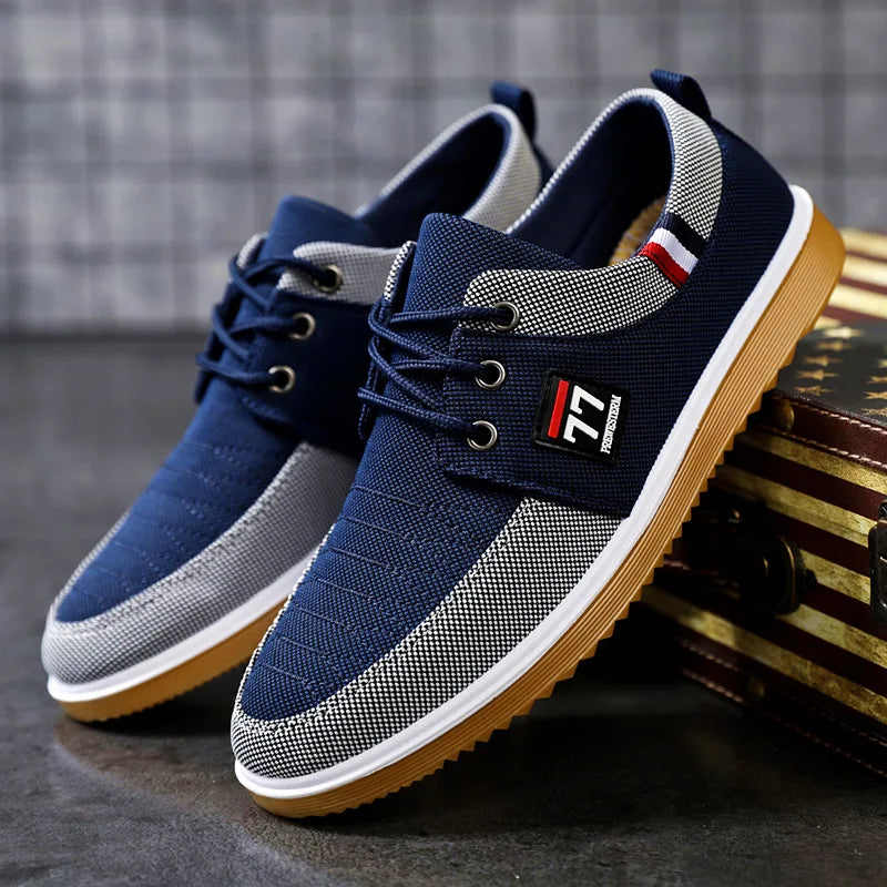 Fashion Casual Shoe 2023 New Men's Canvas Shoes Wear-resistant Running Shoes Cloth Breathable Sneakers for Men Zapatos De Hombre