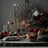 Molecular Structure Metal Candle Holder Nordic Gold Candlestick