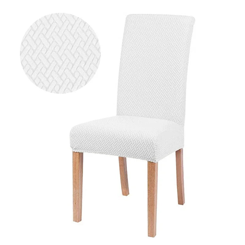 Elastic Dining Room Chair Cover Stretch Thick Jacquard