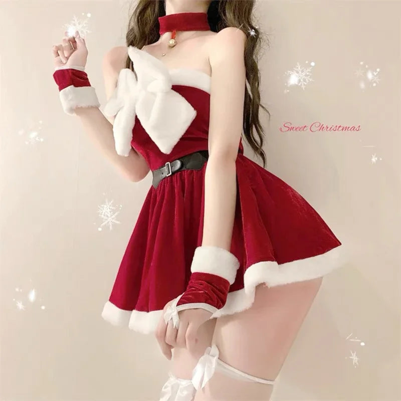 Santa Girl Christmas Dress Female Sense Carnival Dress