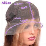 Ash Blonde Color Straight 13X4 13X6 Lace Frontal