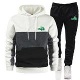 2024 Spring Autumn Men Tracksuit Patchwork color Sportswear