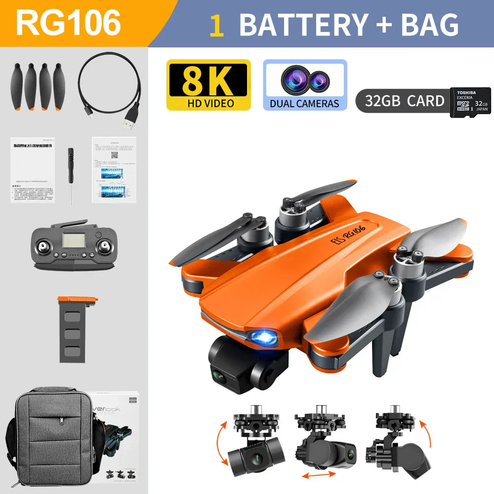 RG106 PRO Drone 8K Professional 5G GPS WIFI