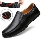 Genuine Leather Men Casual Shoes Luxury Brand 2023