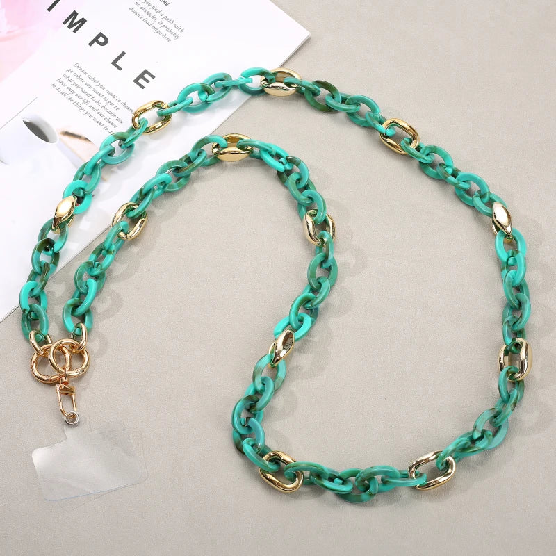 Fashion 120cm Telephone Strap Long Style Acrylic Slant