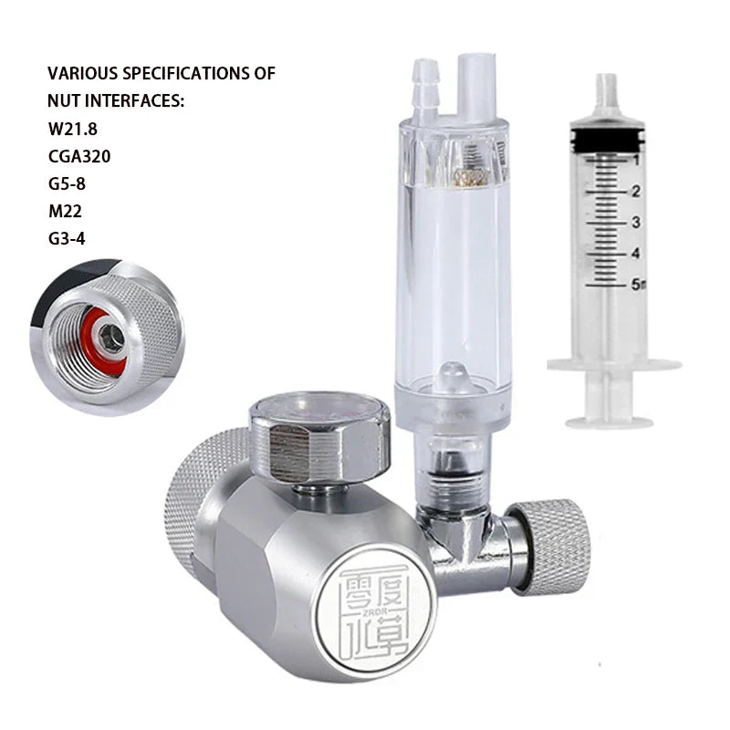 Aquarium CO2 regulator, aquarium aluminum alloy simple single