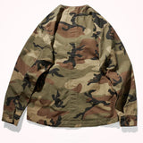 Collar-free men's fashion youth Japanese retro frock shirt
