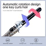 Leopard Print Automatic Roll Up Bangs Curler Ceramics