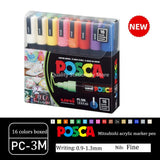 UNI Posca Markers marcadores PC-1/3/5M Acrylic Permanent Graffiti