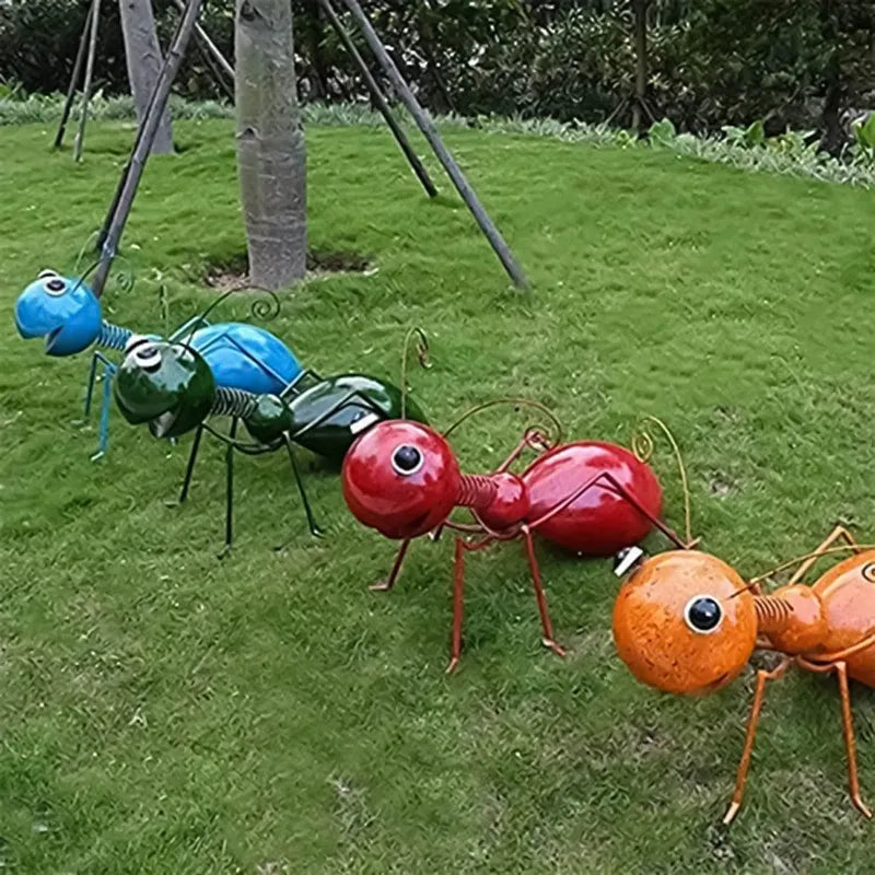 Cute Ant Statue Garden Decor Figure Stand Ant