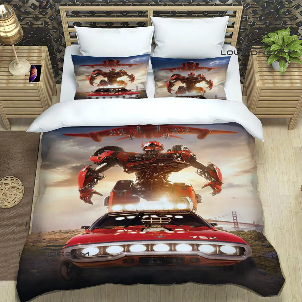 T-Transformers Cartoon Bedding Sets exquisite bed supplies set